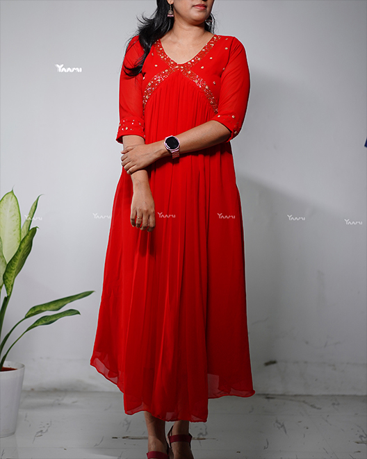 latest 50 Types of Georgette Kurti & Kurta Designs For Different Occasions  (2022) - Tips and Beauty