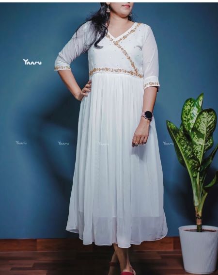 Women's Maternity Gown Designer Anarkali Kurta Indian Party Wear Kurti  Clothes | eBay