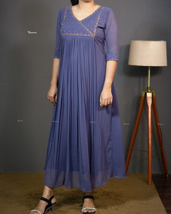 Handworked party wear kurthi YD10170