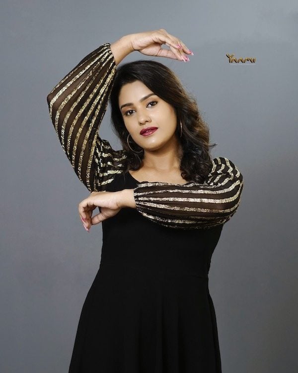 Balloon sleeve party wear YD10236