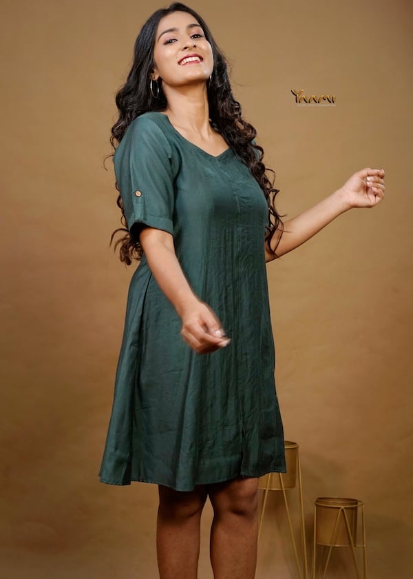 Stylish western knee length top  YD10291