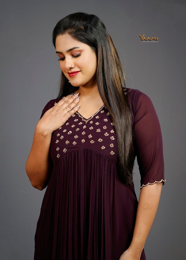 Handworked party wear kurthi YD10295 (Copy)