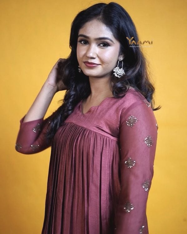 Badri Silk Gathered Kurthi YD10305