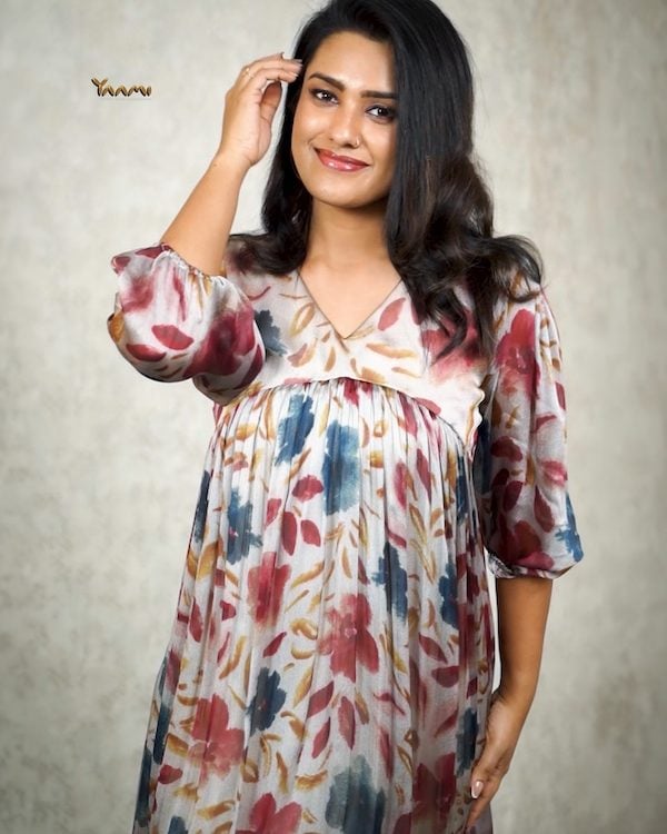 FLORAL CHINON ALIA CUT KURTHI YD10328