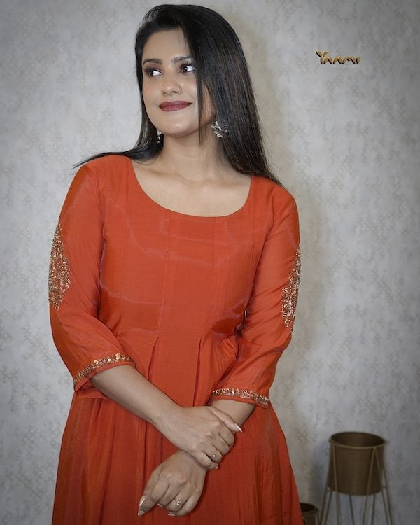 Mul Chanderi A-Line Kurthi YD10321