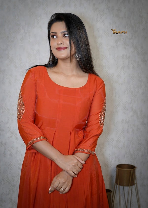 Mul Chanderi A-Line Kurthi YD10321