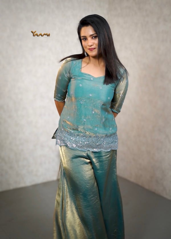 VELVET ORGANZA SHARARA SET YD10324