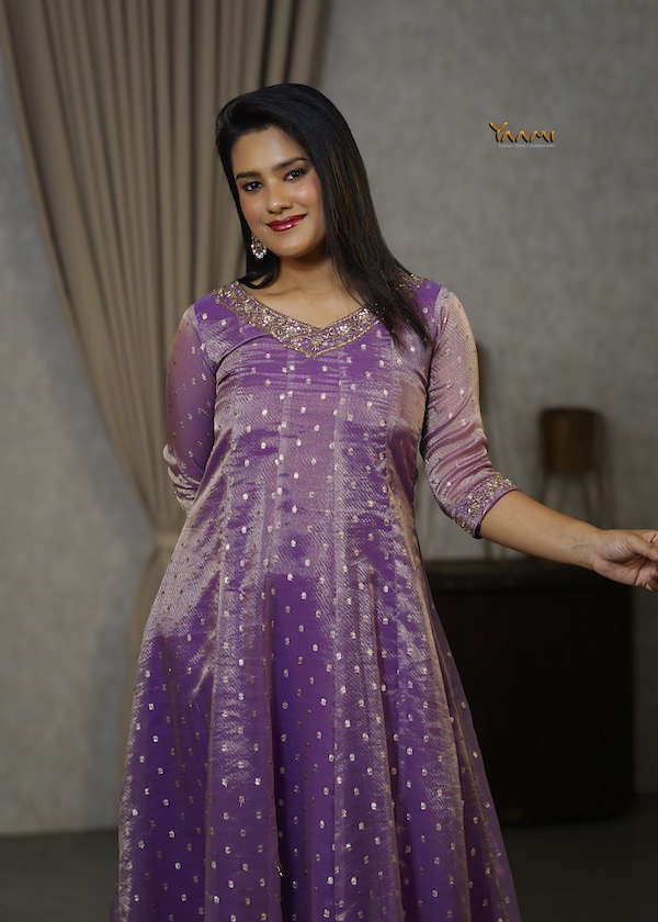 HANDWORKED ORGANZA KURTHI YD10340