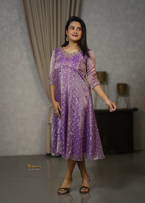 HANDWORKED ORGANZA KURTHI YD10340