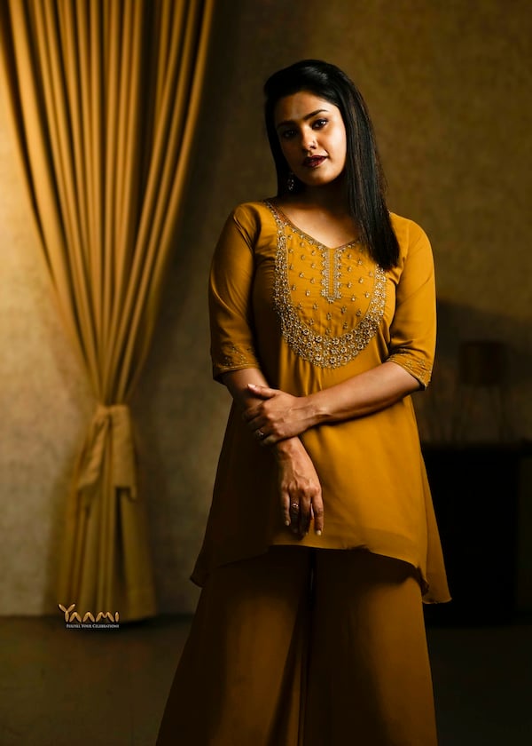 Georgette High-Low Sharara Set YD10334