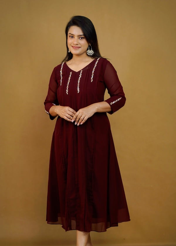 VERTICAL PANEL A-LINE KURTI YD10366