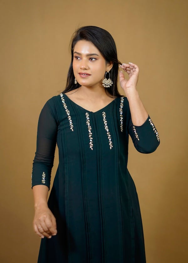 VERTICAL PANEL A-LINE KURTI YD10366