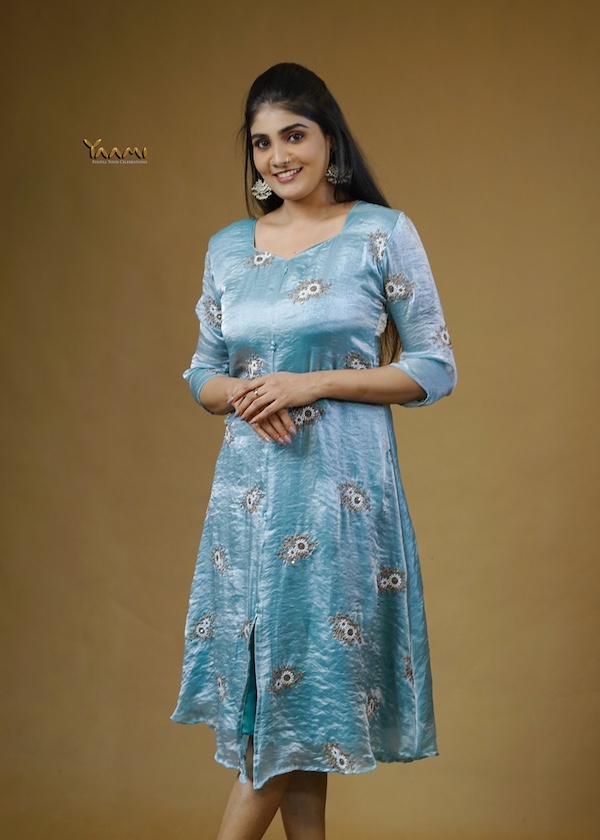 FENDY SILK FLORAL KURTI YD10360