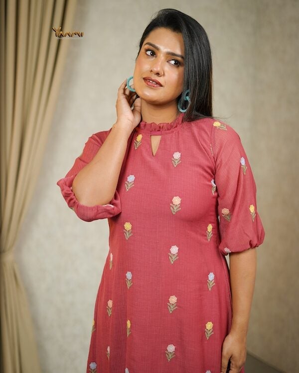 MUL CHIFFON RUFFLE DRESS YD10356