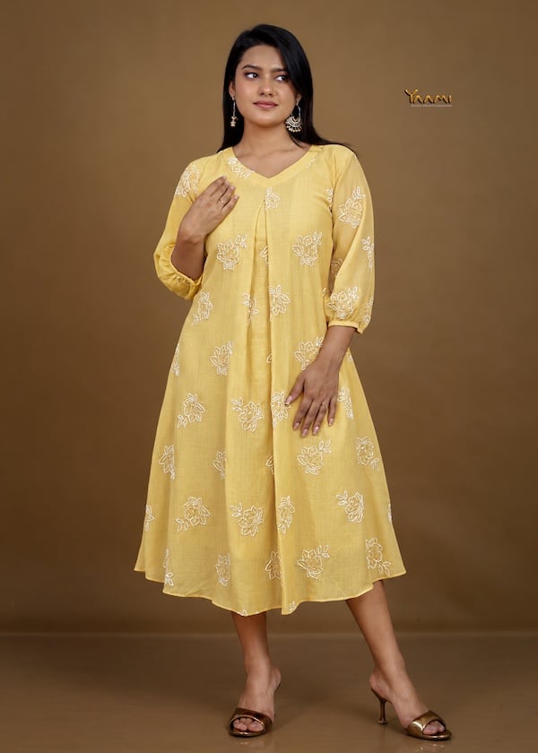 MUL CHIFFON FLORAL DRESS YD10365