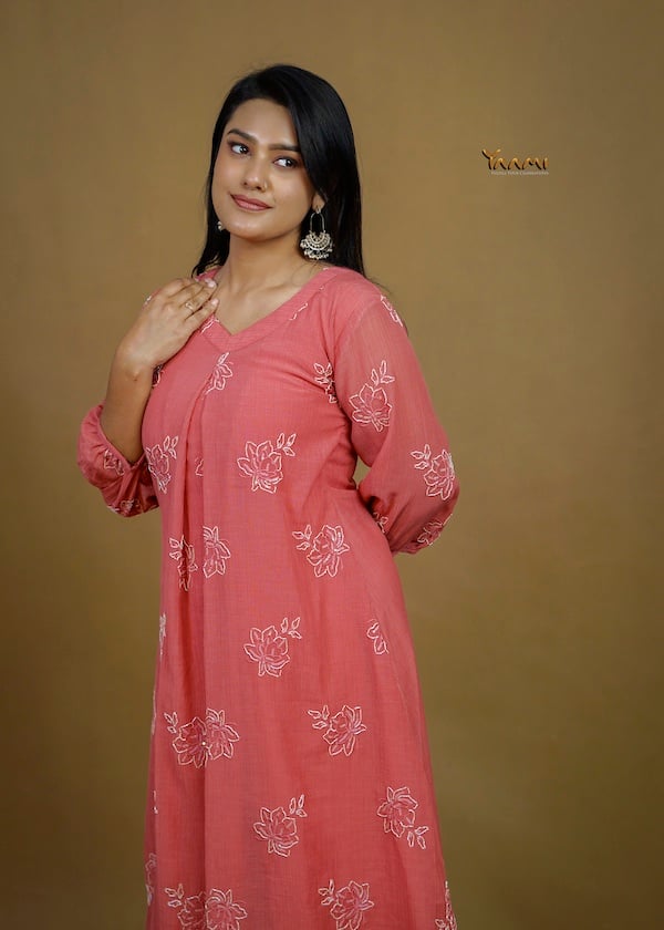 MUL CHIFFON FLORAL DRESS YD10365