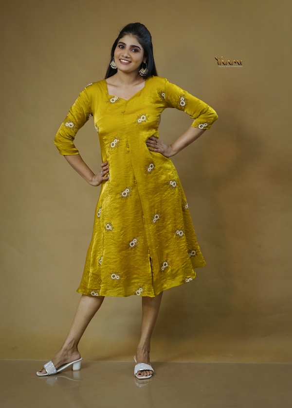 FENDY SILK FLORAL KURTI YD10360