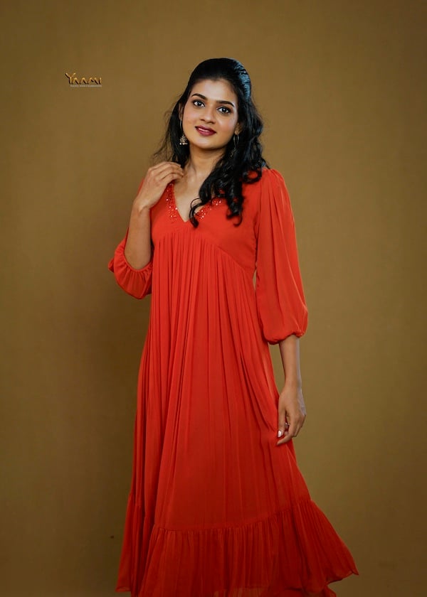 ALIA CUT RUFFLED HANDWORKED KURTI YD10362