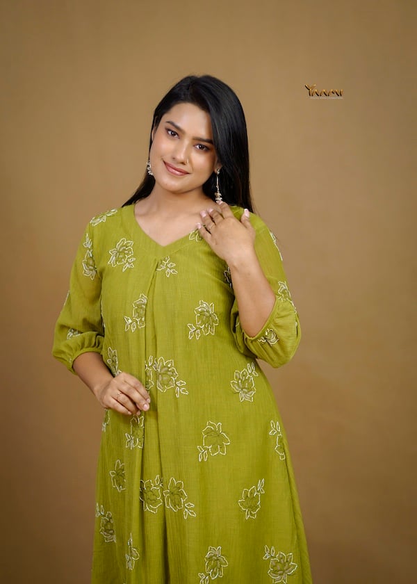 MUL CHIFFON FLORAL DRESS YD10365