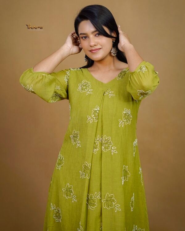 MUL CHIFFON FLORAL DRESS YD10365