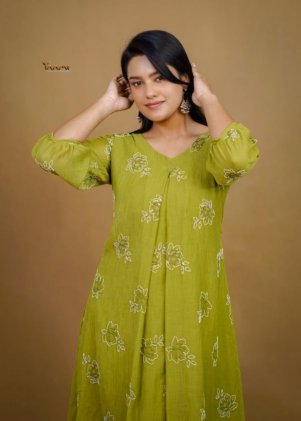 MUL CHIFFON FLORAL DRESS YD10365