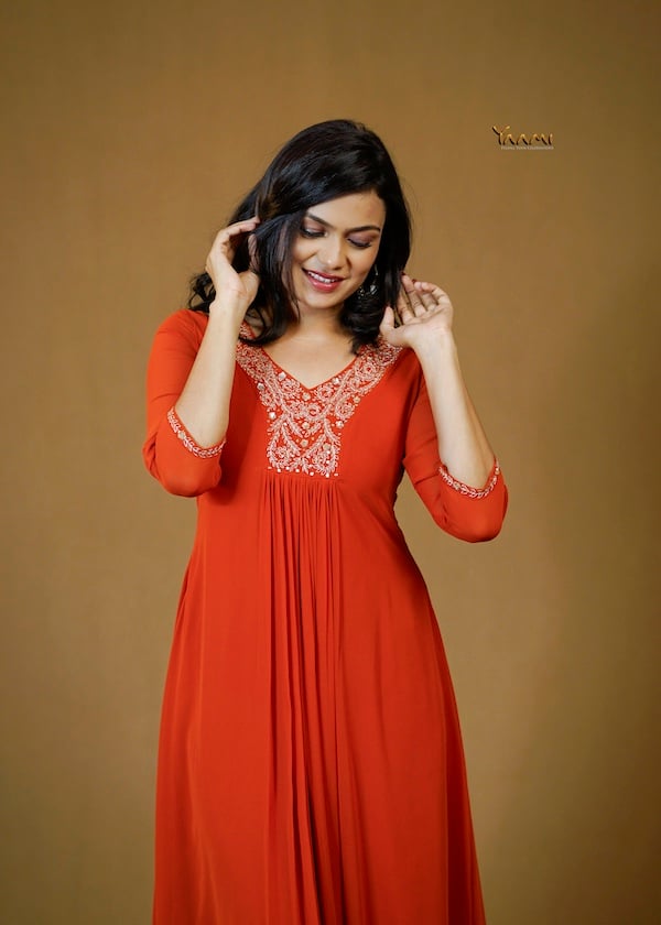 ZARI AND SEQUIN EMBROIDERED KURTI. YD10376