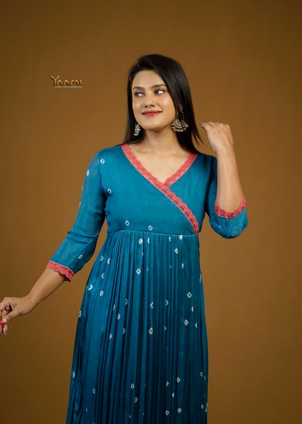 VISCOSE GEORGETTE DESIGNER KURTHI YD10372