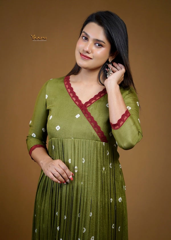 VISCOSE GEORGETTE DESIGNER KURTHI YD10372