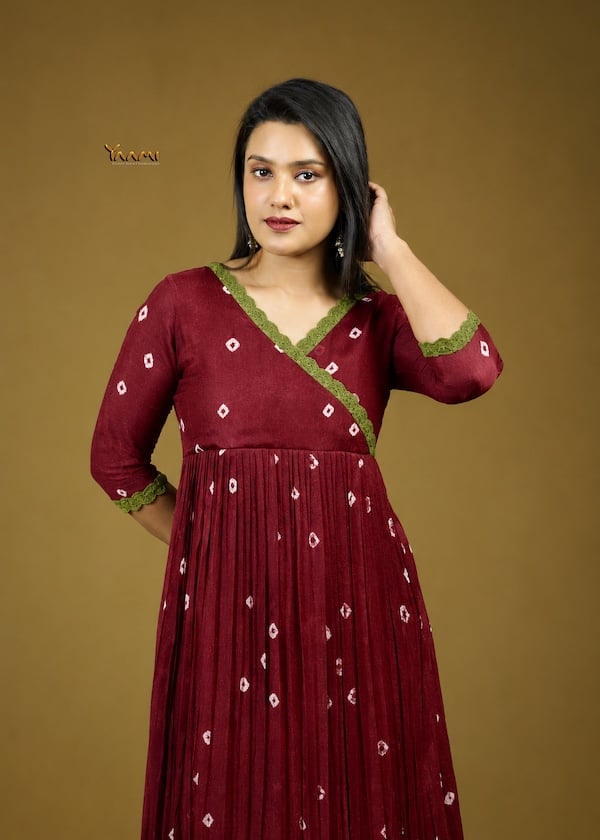 VISCOSE GEORGETTE DESIGNER KURTHI YD10372