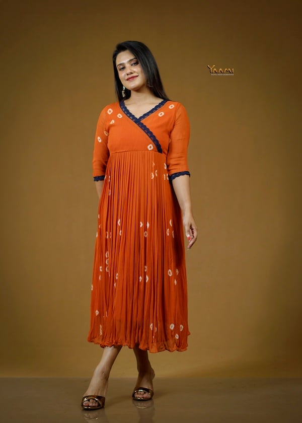 VISCOSE GEORGETTE DESIGNER KURTHI YD10372