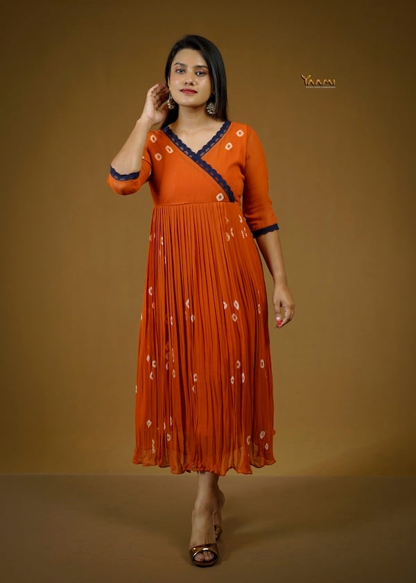 VISCOSE GEORGETTE DESIGNER KURTHI YD10372