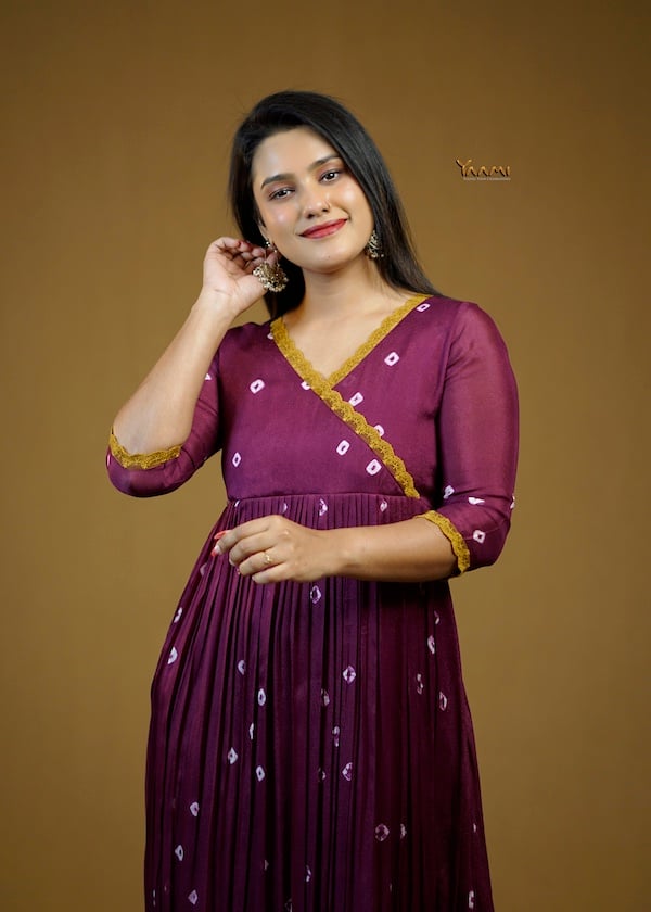 VISCOSE GEORGETTE DESIGNER KURTHI YD10372