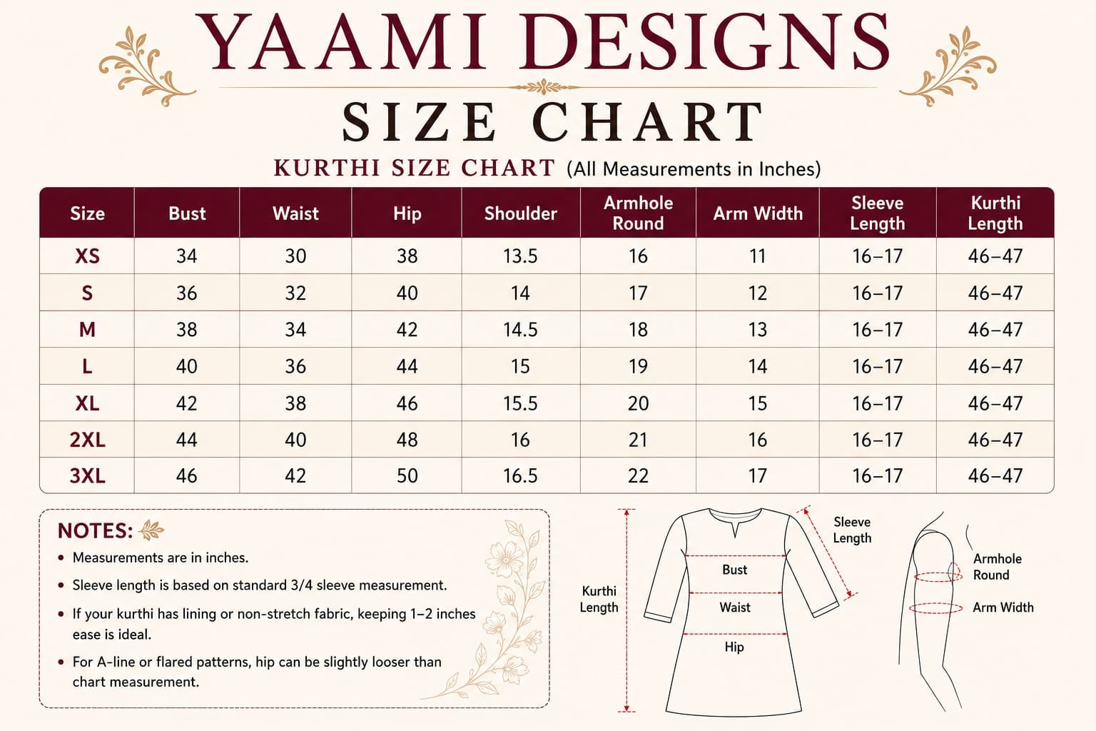 Size Guide